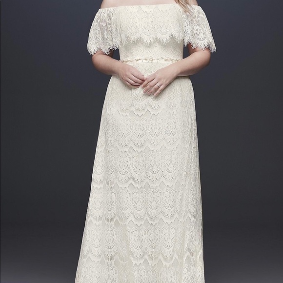 david's bridal off the shoulder